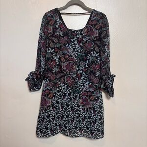 Speechless‎ Women’s Dress Shift Floral Lined Black Pink Blue Size Medium
